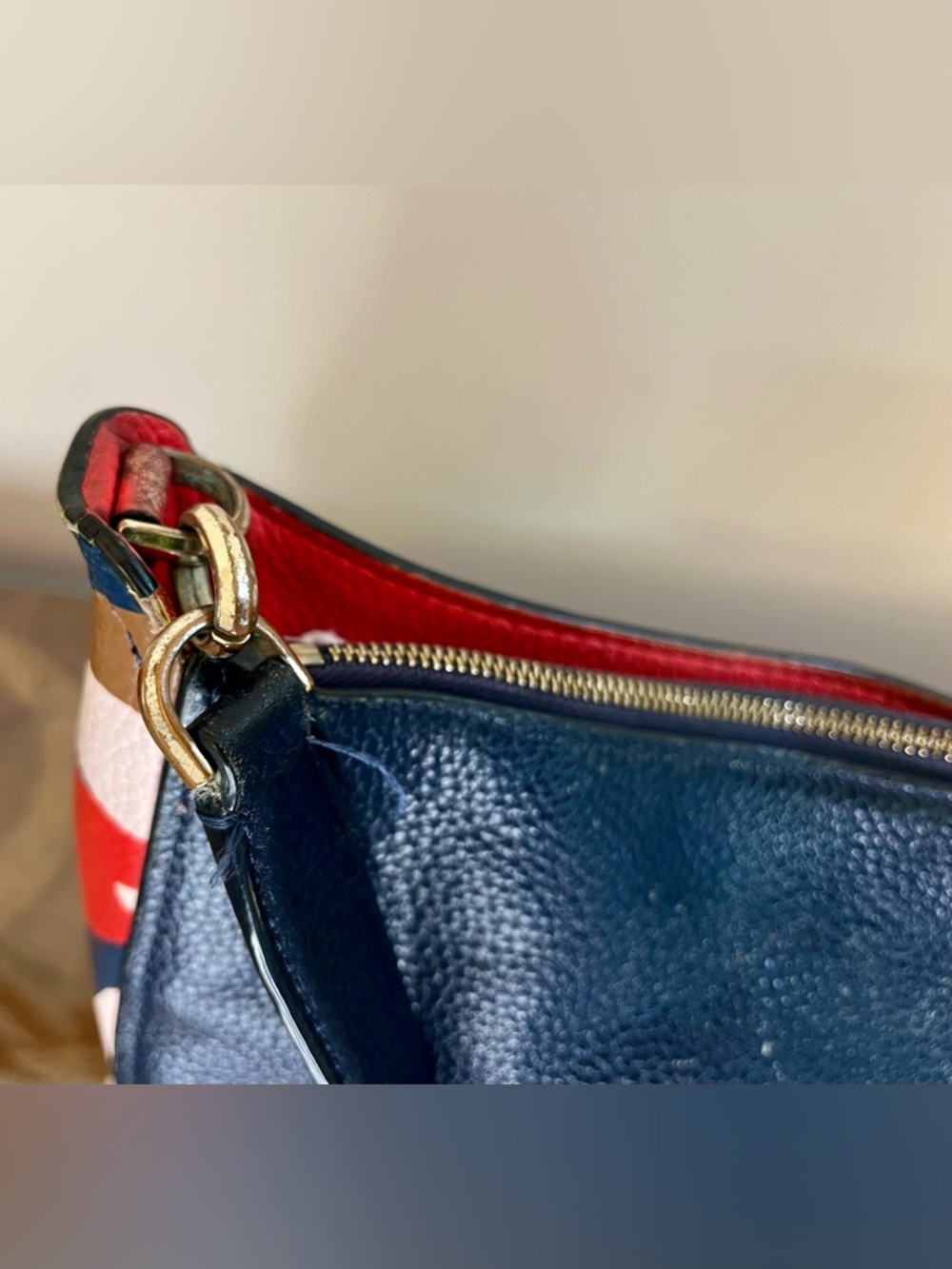 Kate Spade NY Kailee Tropical Toss Medium Bag Dark Blue, Handbag-Purse-Shoulder - Picture 7 of 16